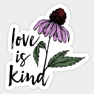 Love is Kind Wildflower Sticker